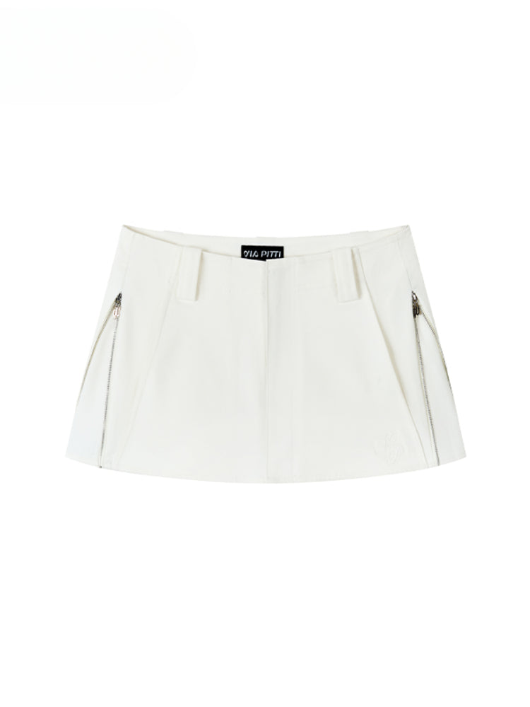 Casual Pencil Skirt with Double - Side Zippers - CHINASQUAD