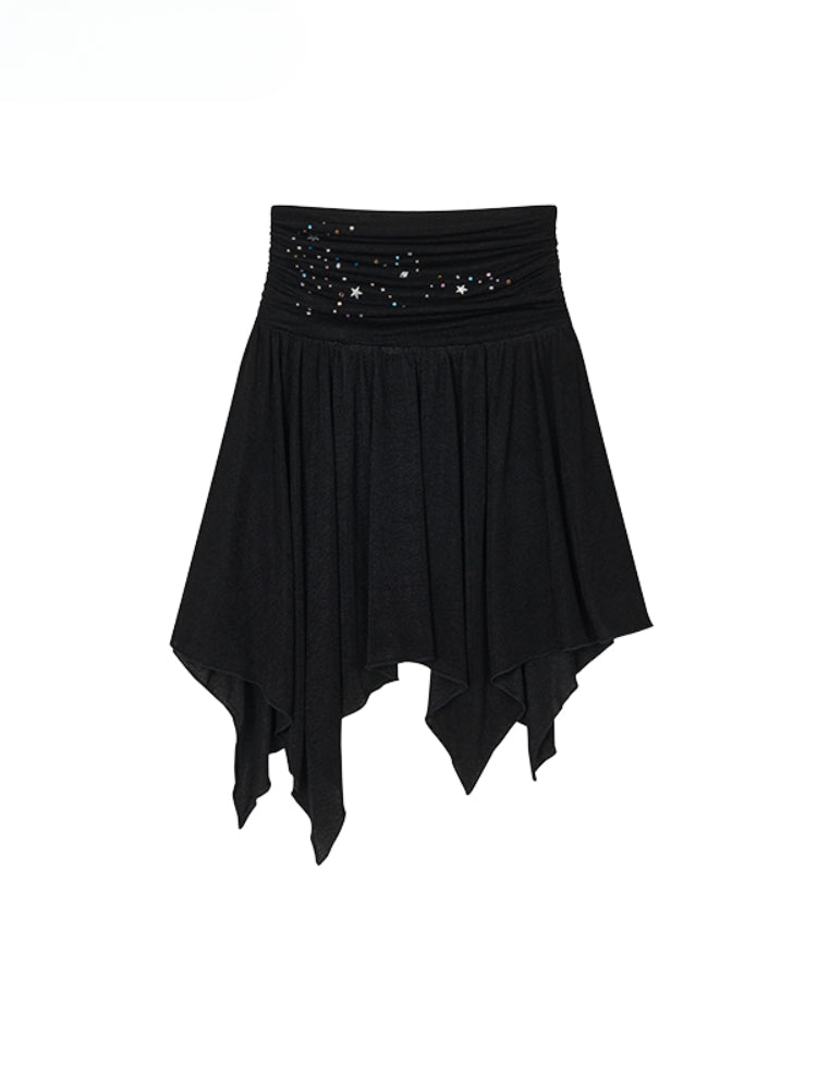 Star Beaded Ruffled Bandeau & Skirt Set - CHINASQUAD