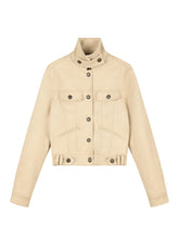 Khaki Suede Korean-Style Short Jacket - CHINASQUAD