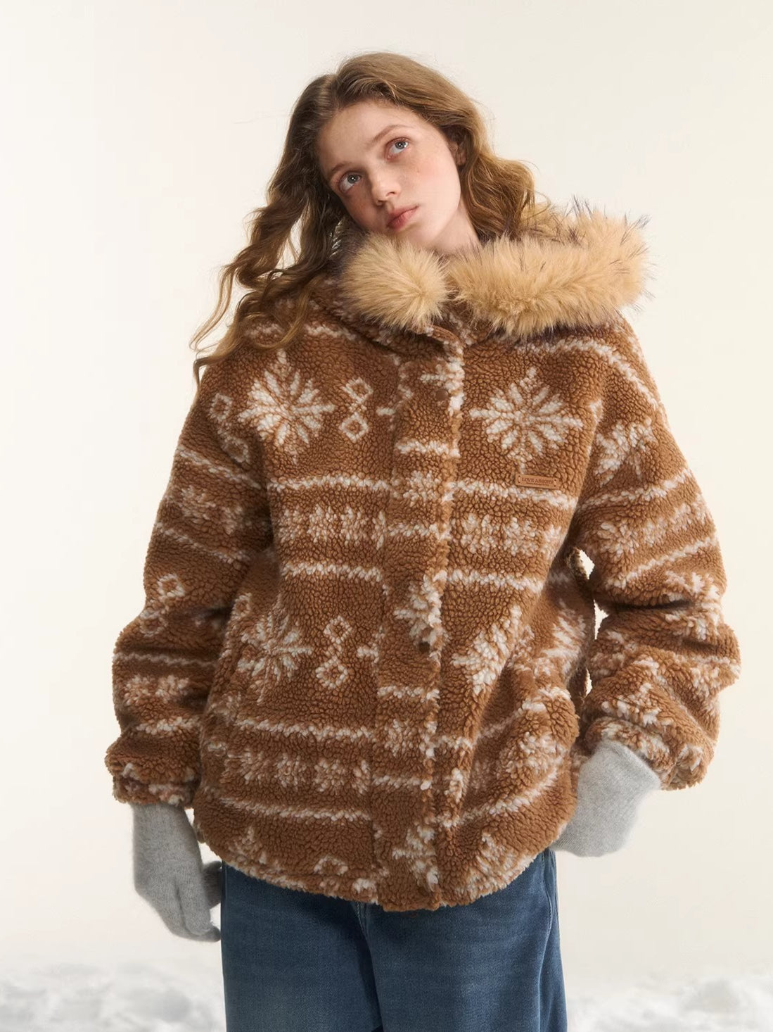 Fur Collar Fleece Hooded Jacket