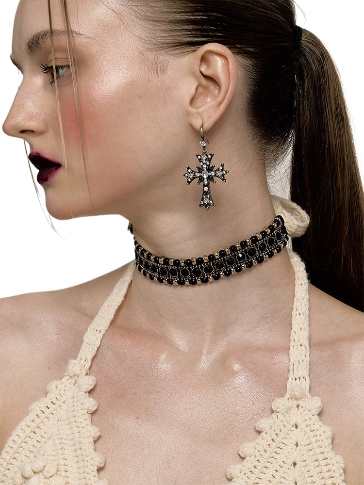 Retro Black & Gold Baroque Collar - CHINASQUAD