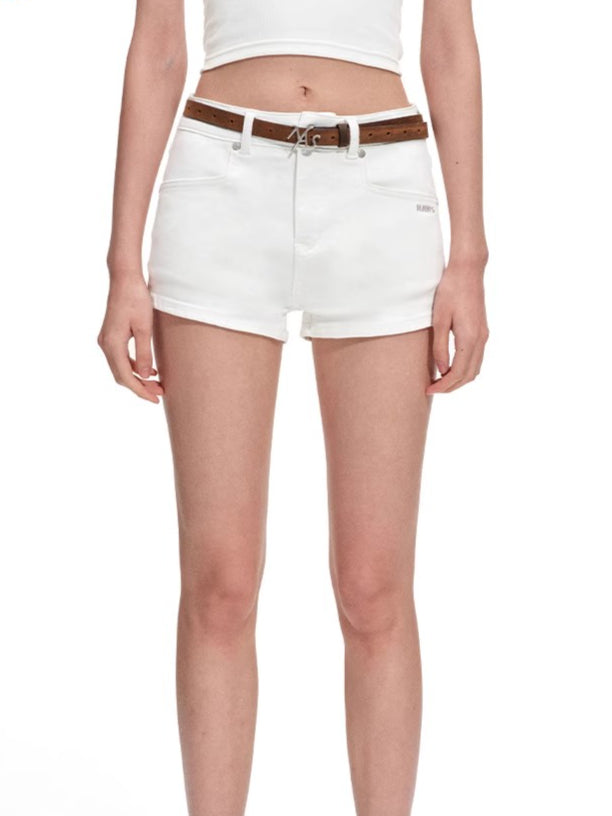 Polar High-Stretch Denim Shorts