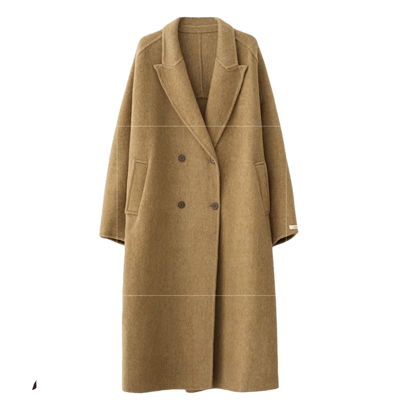 Tie-Belt Long Wool Coat