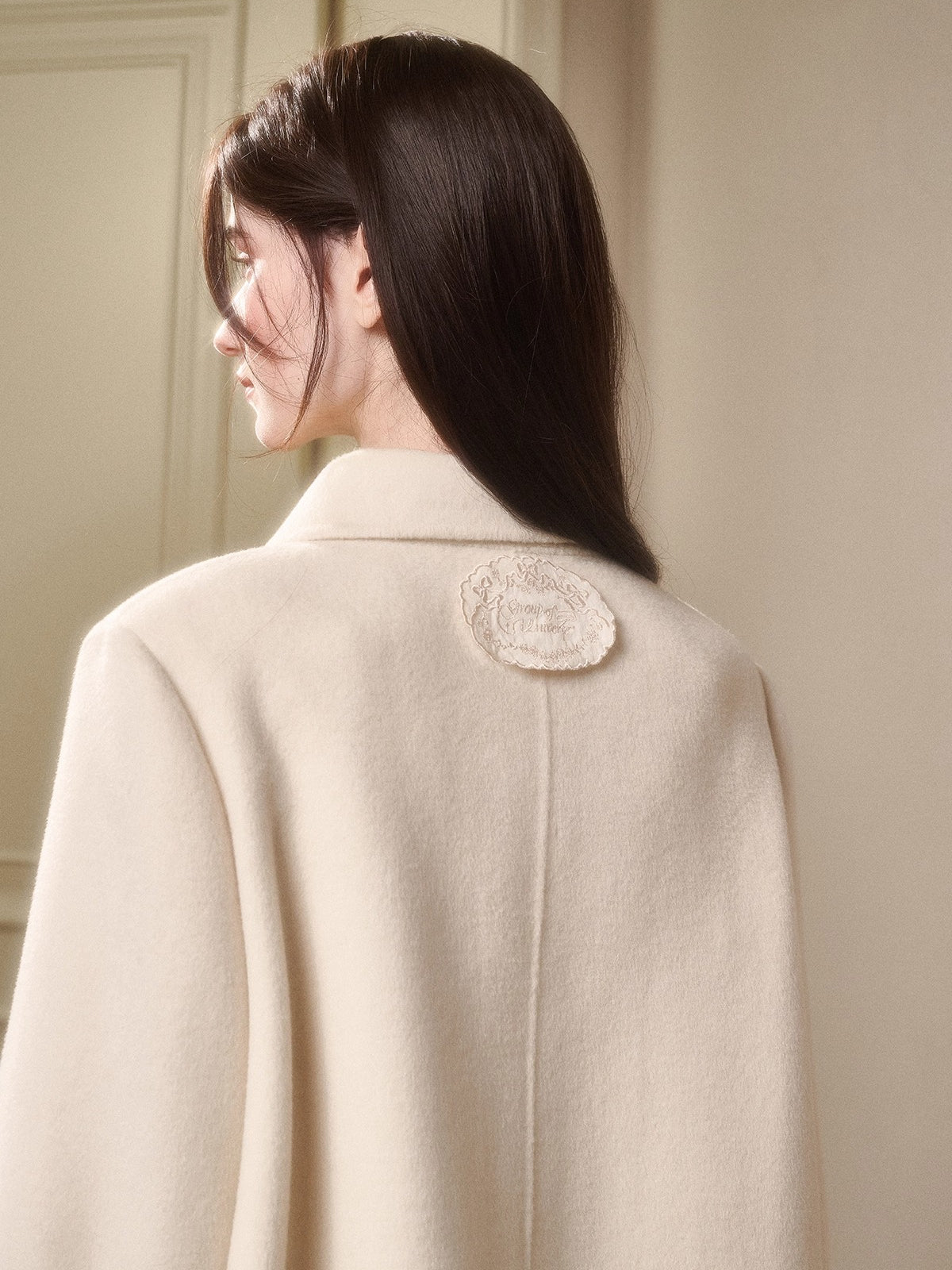 Playful Winter 100% Wool Cape Coat