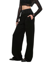 Patchwork Wide-leg Sweatpants - CHINASQUAD