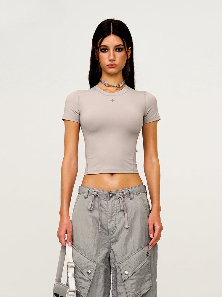 Cross Shaped Slim Fit T-shirt Base Shirt - CHINASQUAD