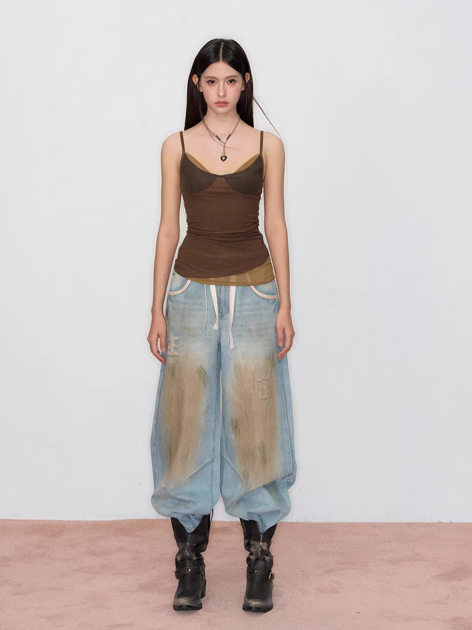 Colorblock Lyocell Knit Camisole