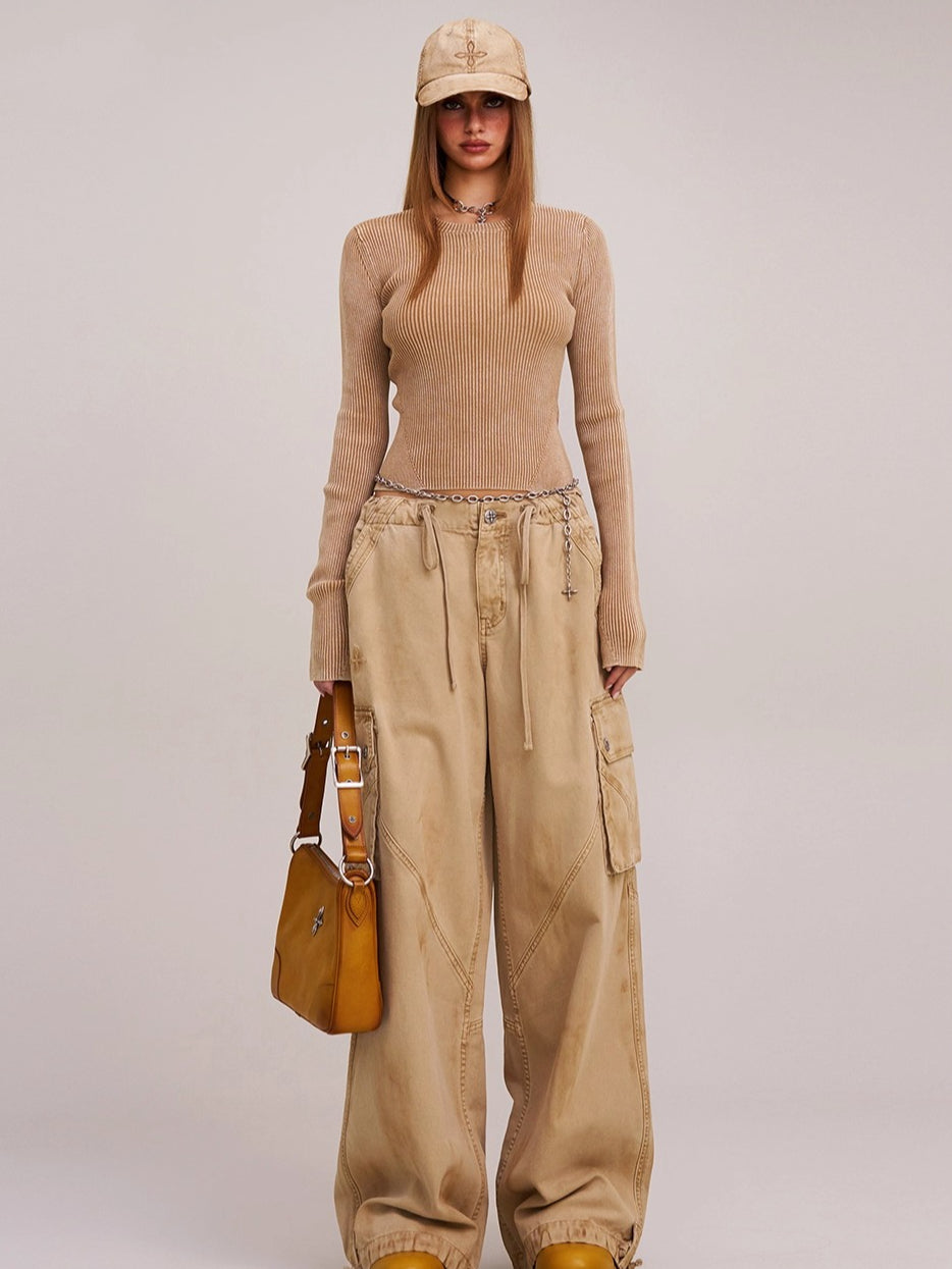 Wild Retro Long-Sleeve Knit Crewneck