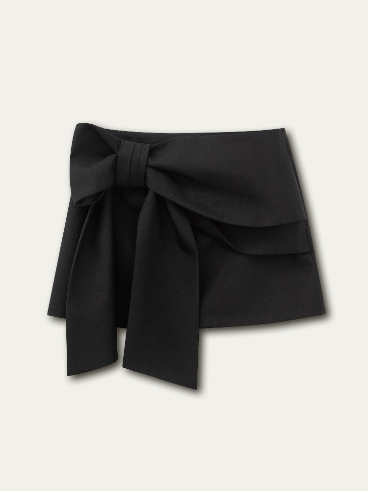 3D Bow Mini Skirt - CHINASQUAD
