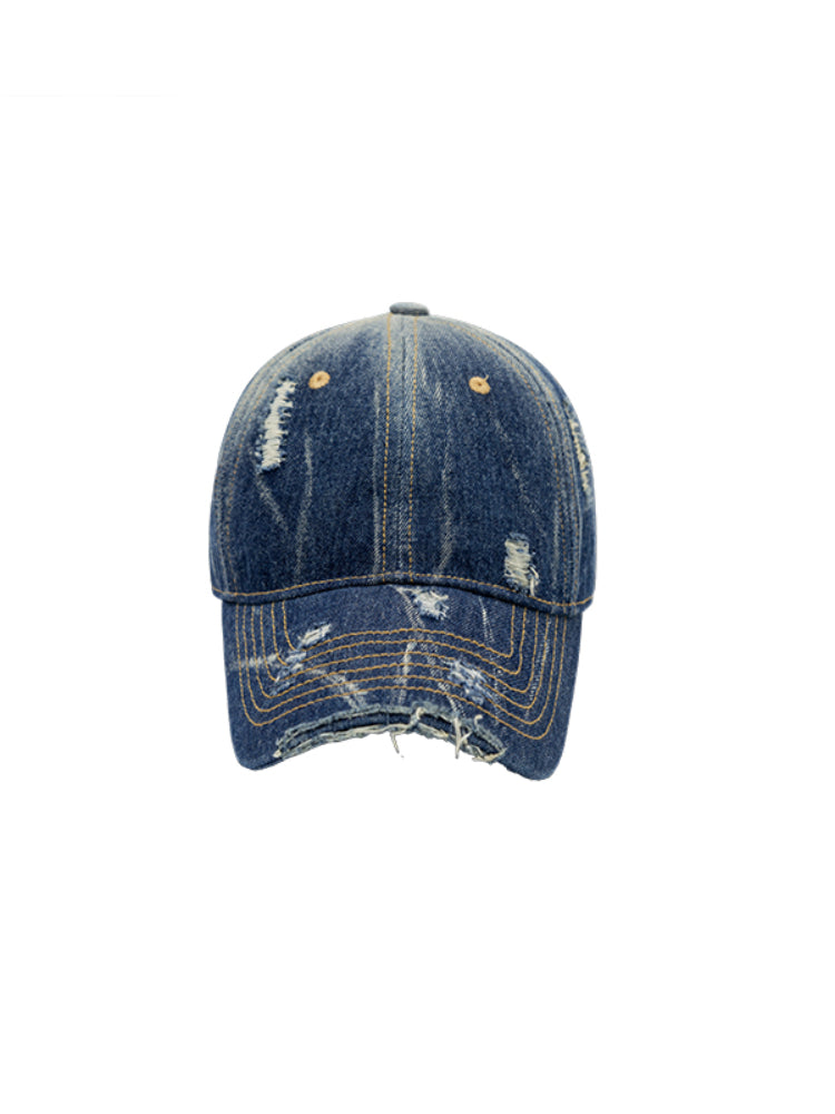 Washed Denim Baseball Cap - CHINASQUAD