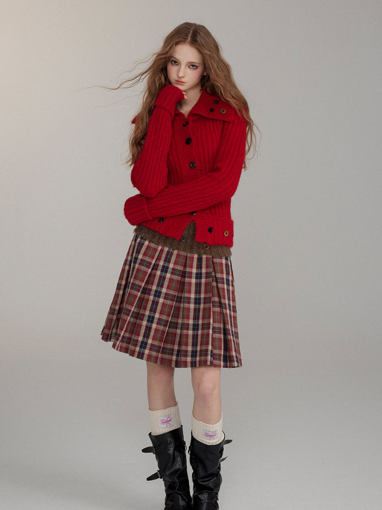 Wool Button Knitted Cardigan - CHINASQUAD