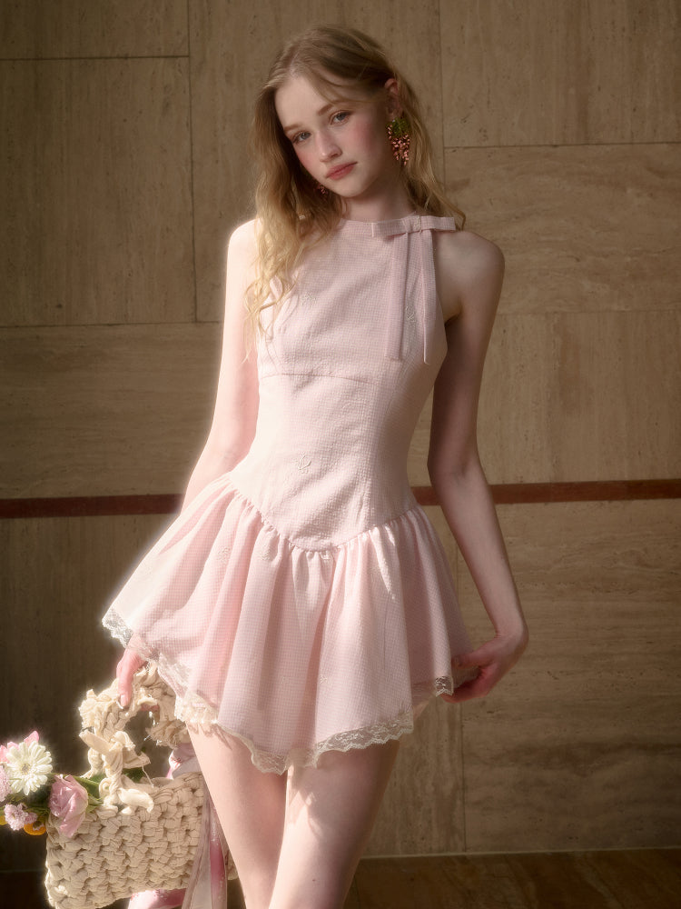 Summer Cool Soft Mist Pink Dress - CHINASQUAD