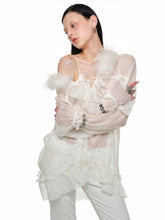 Chiffon and Fur Panel Shirt - CHINASQUAD
