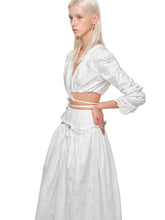 White Dual-Waist A-Line Skirt  - CHINASQUAD