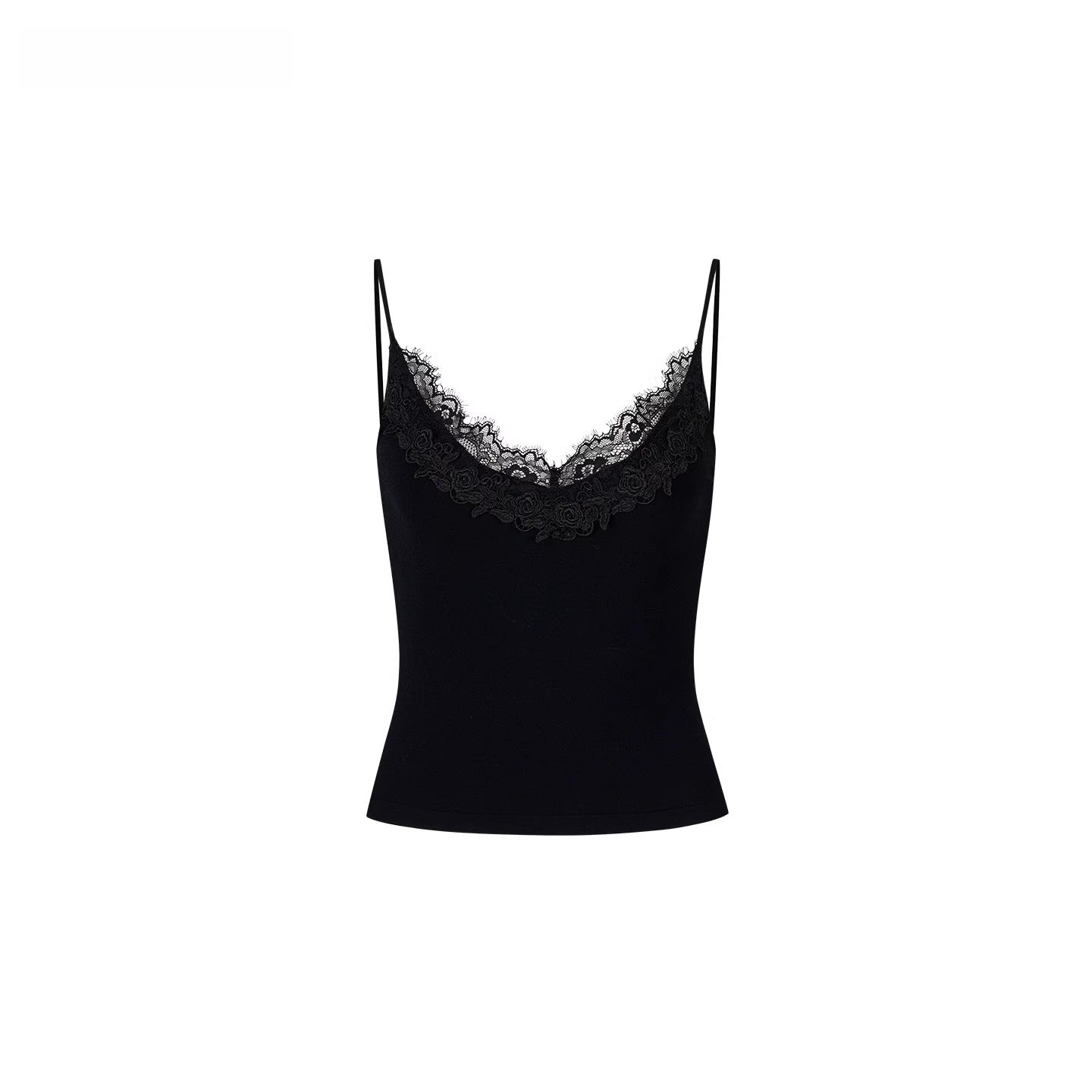 Lace-Trimmed Fitted Camisole - CHINASQUAD