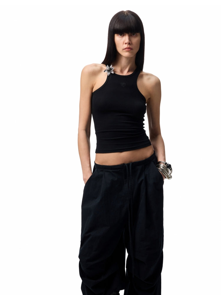 Washed - Distressed Balloon Work Pants - CHINASQUAD