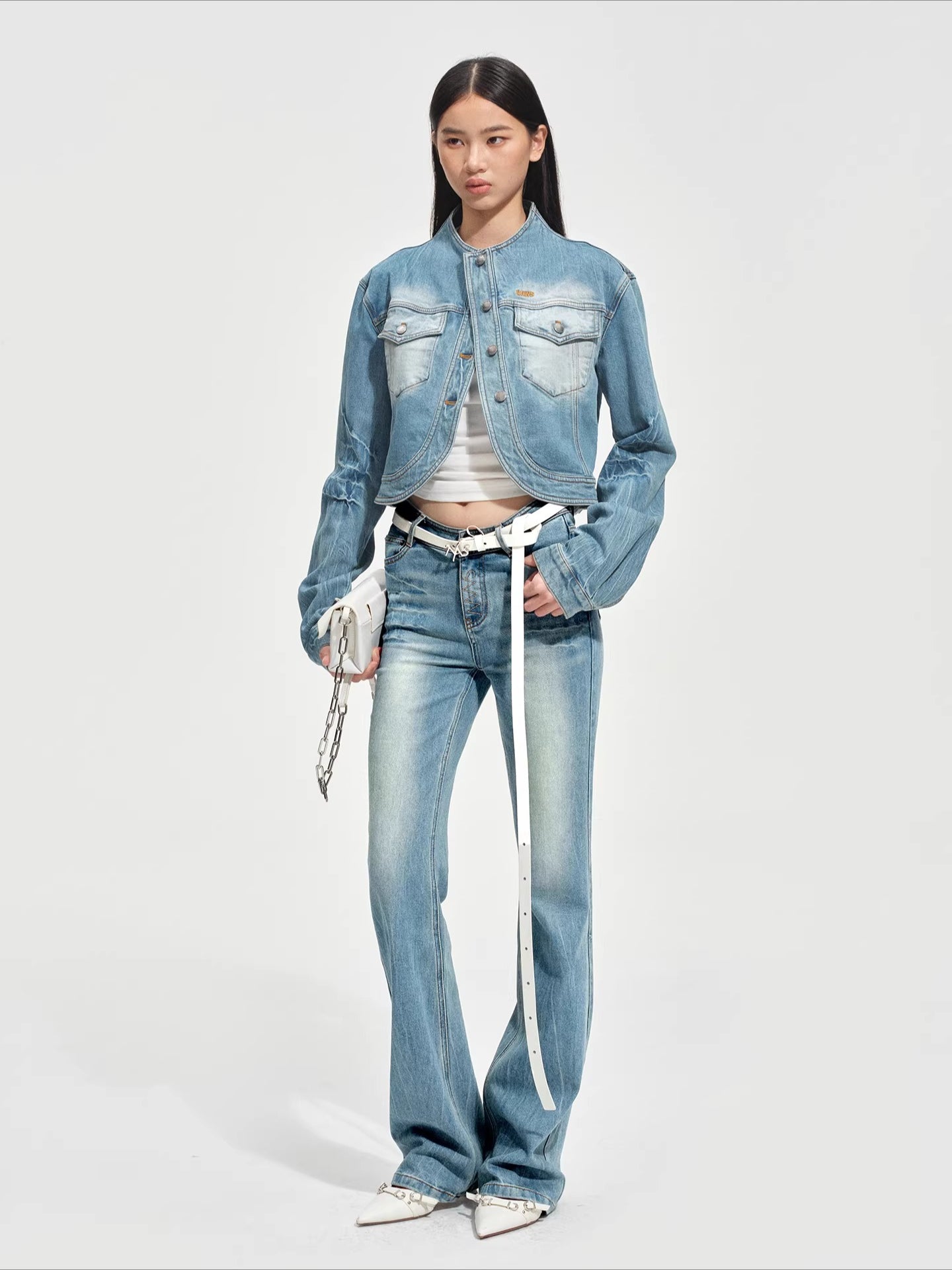 Washed Twill Denim Jacket