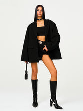 Black Oversized Classic Sports Blazer - CHINASQUAD