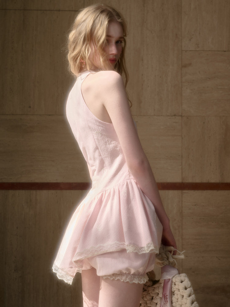 Summer Cool Soft Mist Pink Dress - CHINASQUAD