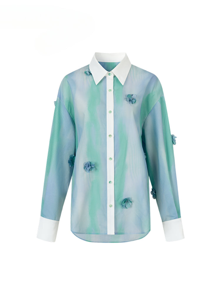 Floral Thin Flowing Sunshade Shirt - CHINASQUAD