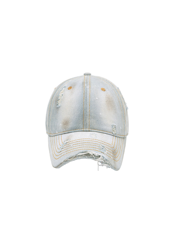 Washed Denim Baseball Cap - CHINASQUAD
