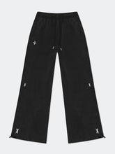 Black & Gray Floral Straigh-Leg Pants - CHINASQUAD
