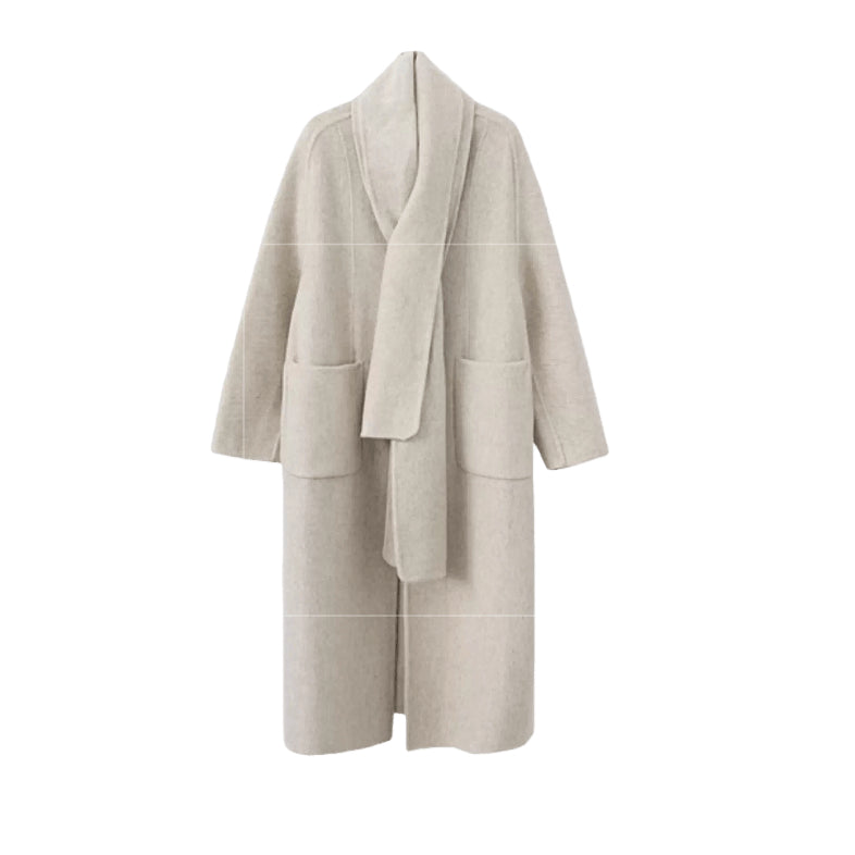 Oversized Double-Faced Wool Long Coat