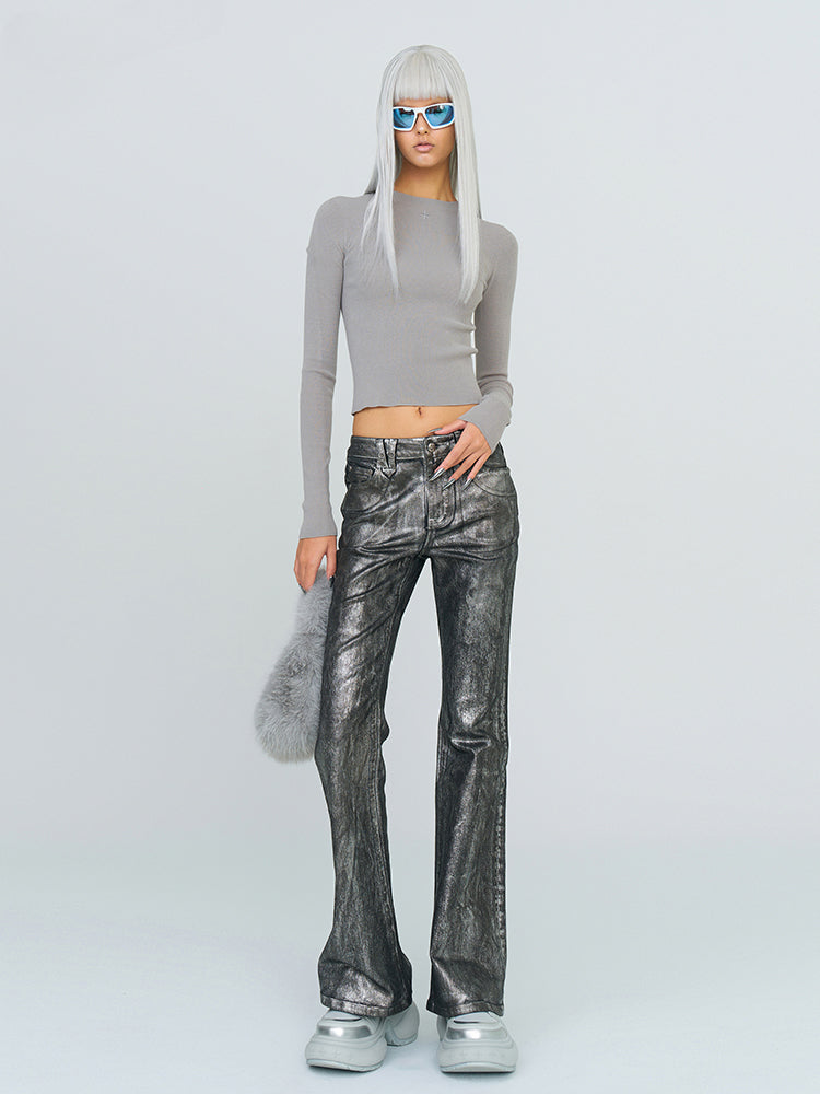 Mirage Star Cloud Elastic Flare Jeans - CHINASQUAD