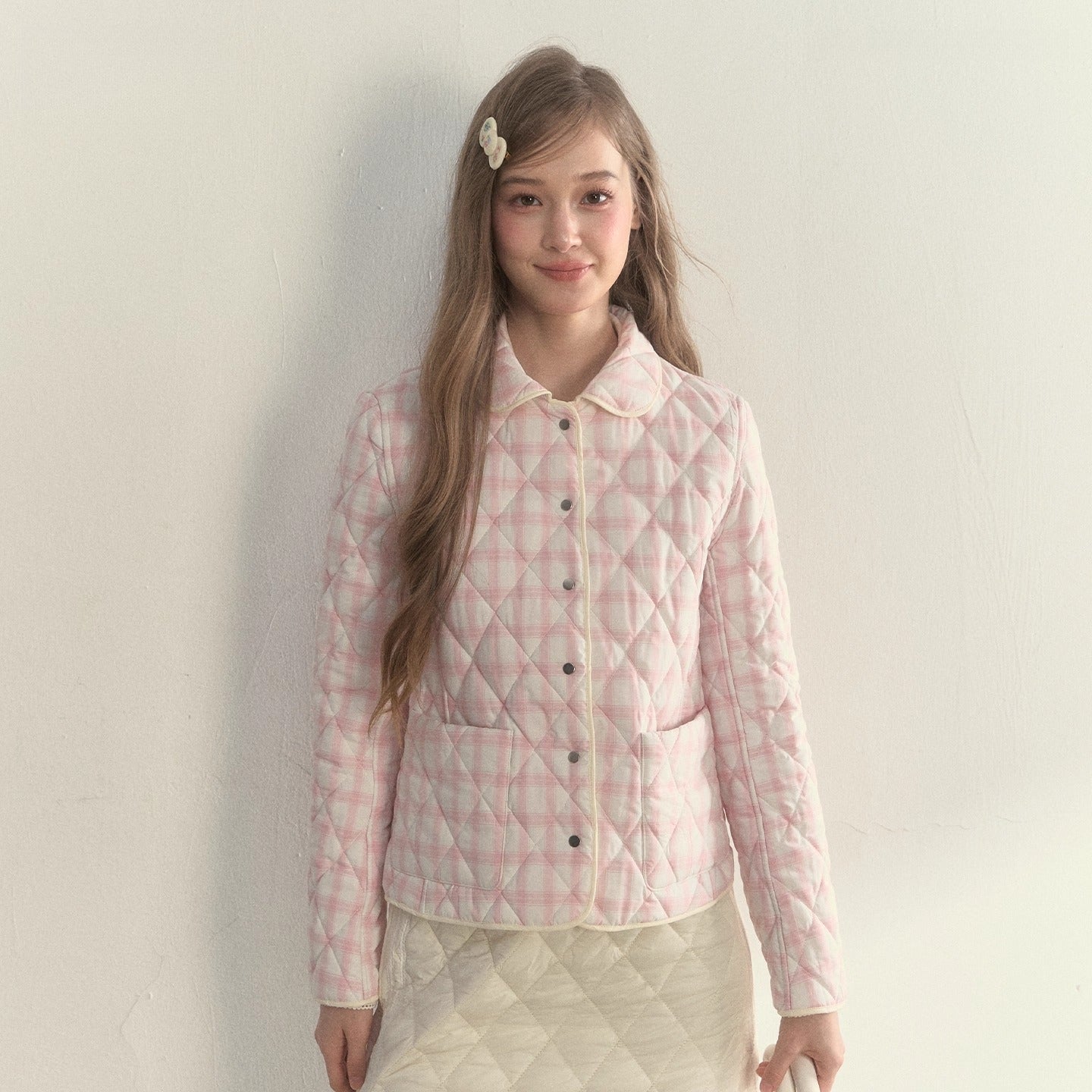 Reversible Quilted Doll Collar Jacket & Skirt Set