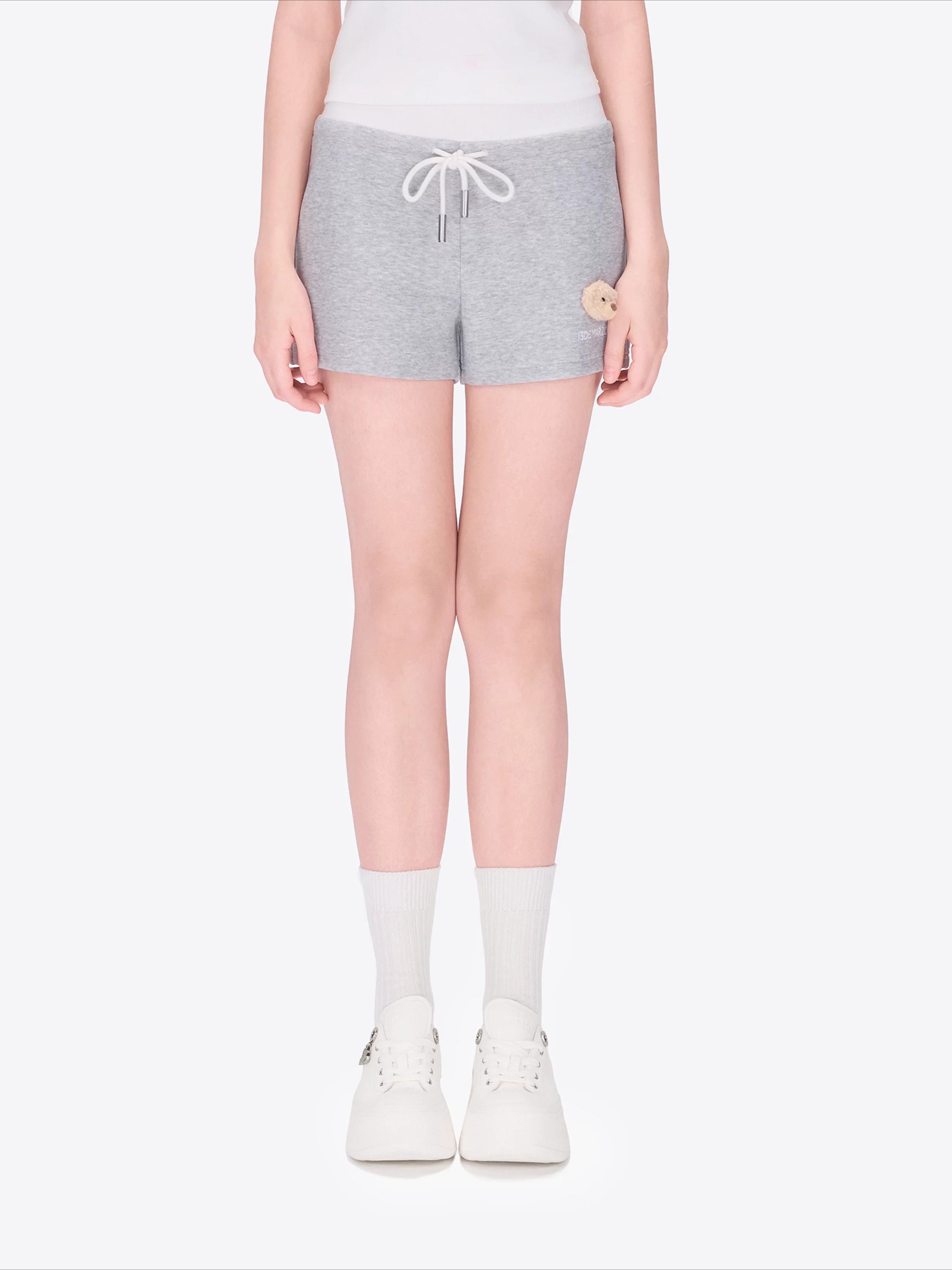 Double Waistband Panel Sport Shorts