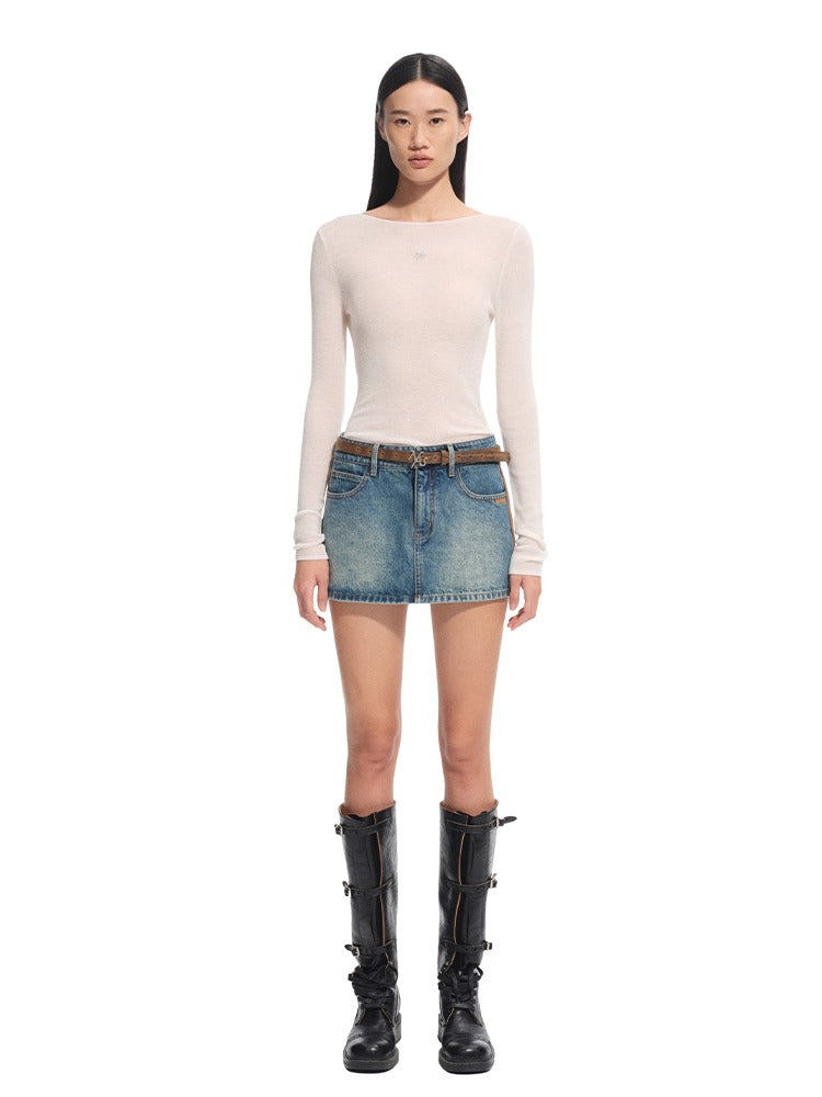 "Djembe Series" Meghan High-Neck Long-Sleeve Knit Sweater - CHINASQUAD