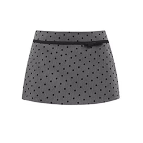 Bow Low-Rise Bodycon Mini Skirt