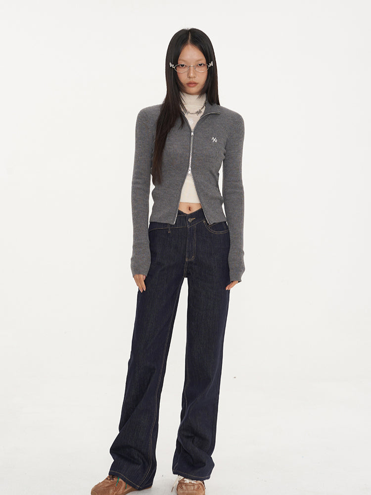 Classic Logo Knit Cardigan - CHINASQUAD