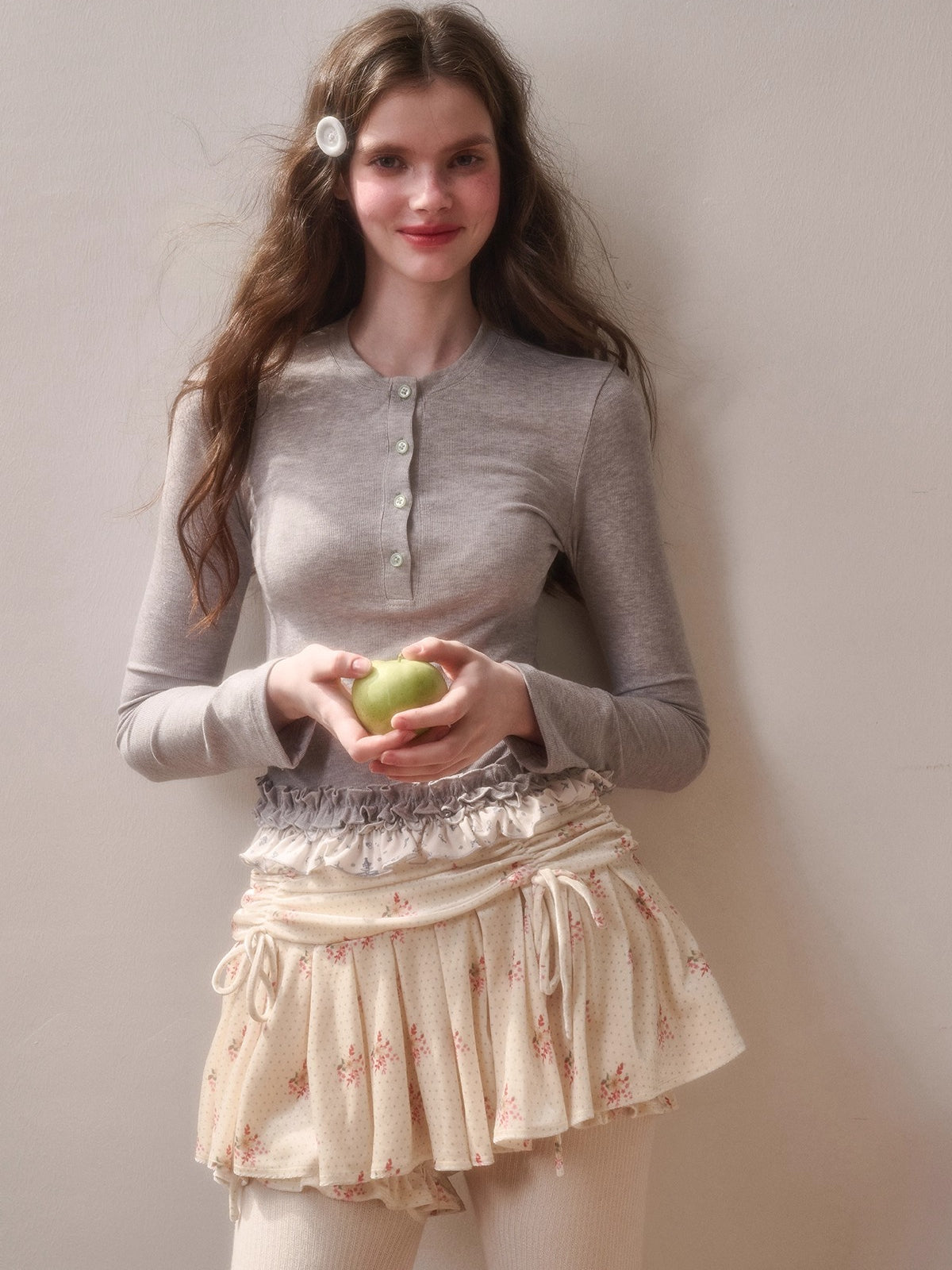 Little Velvet Bunny Printed Fitted T-Shirt