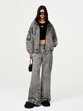 Garden Oversized Denim Hoodie - CHINASQUAD
