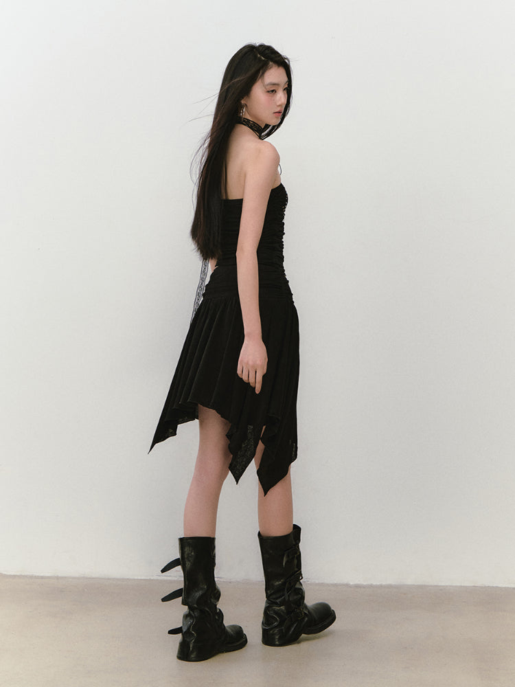 Star Beaded Ruffled Bandeau & Skirt Set - CHINASQUAD