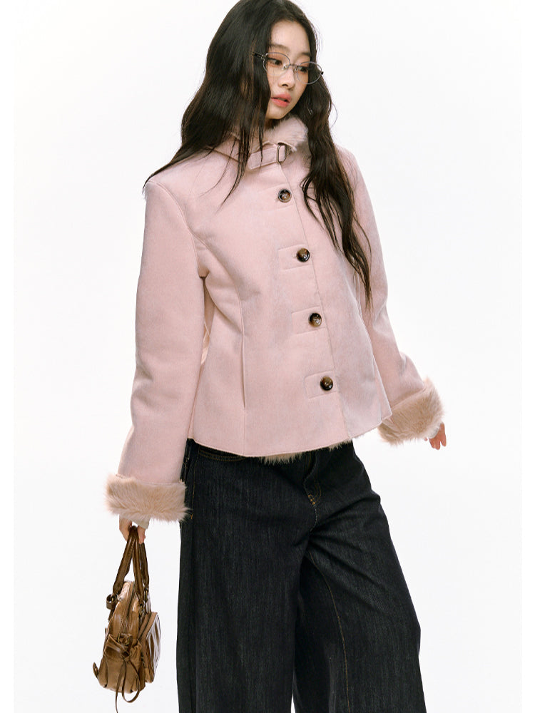 Slim-Fit Furry Jacket - CHINASQUAD