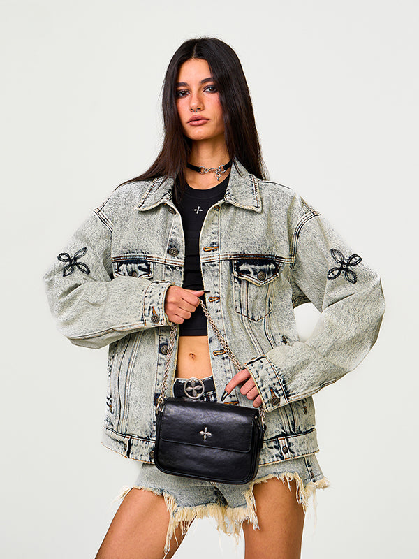 Leather Chain Strap Bag - CHINASQUAD