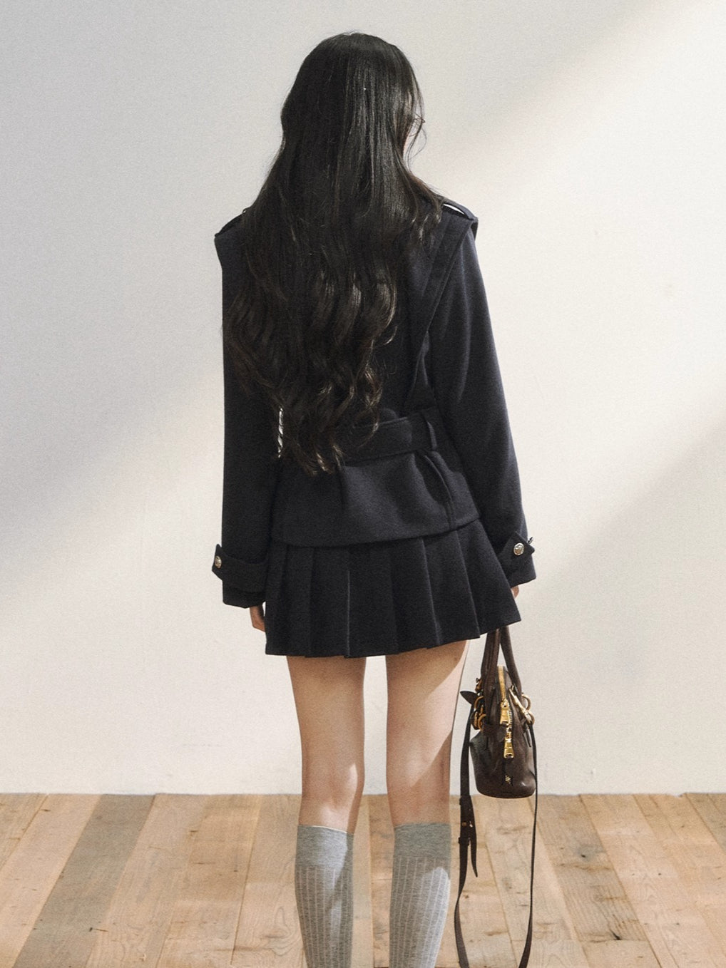 Vintage-Inspired Quilted Blazer & Skirt Set