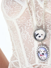 Designer Dog Pearl Long Necklace - CHINASQUAD
