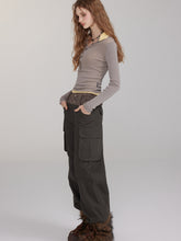 Patchwork Embroidered Pocket Cargo Pants - CHINASQUAD