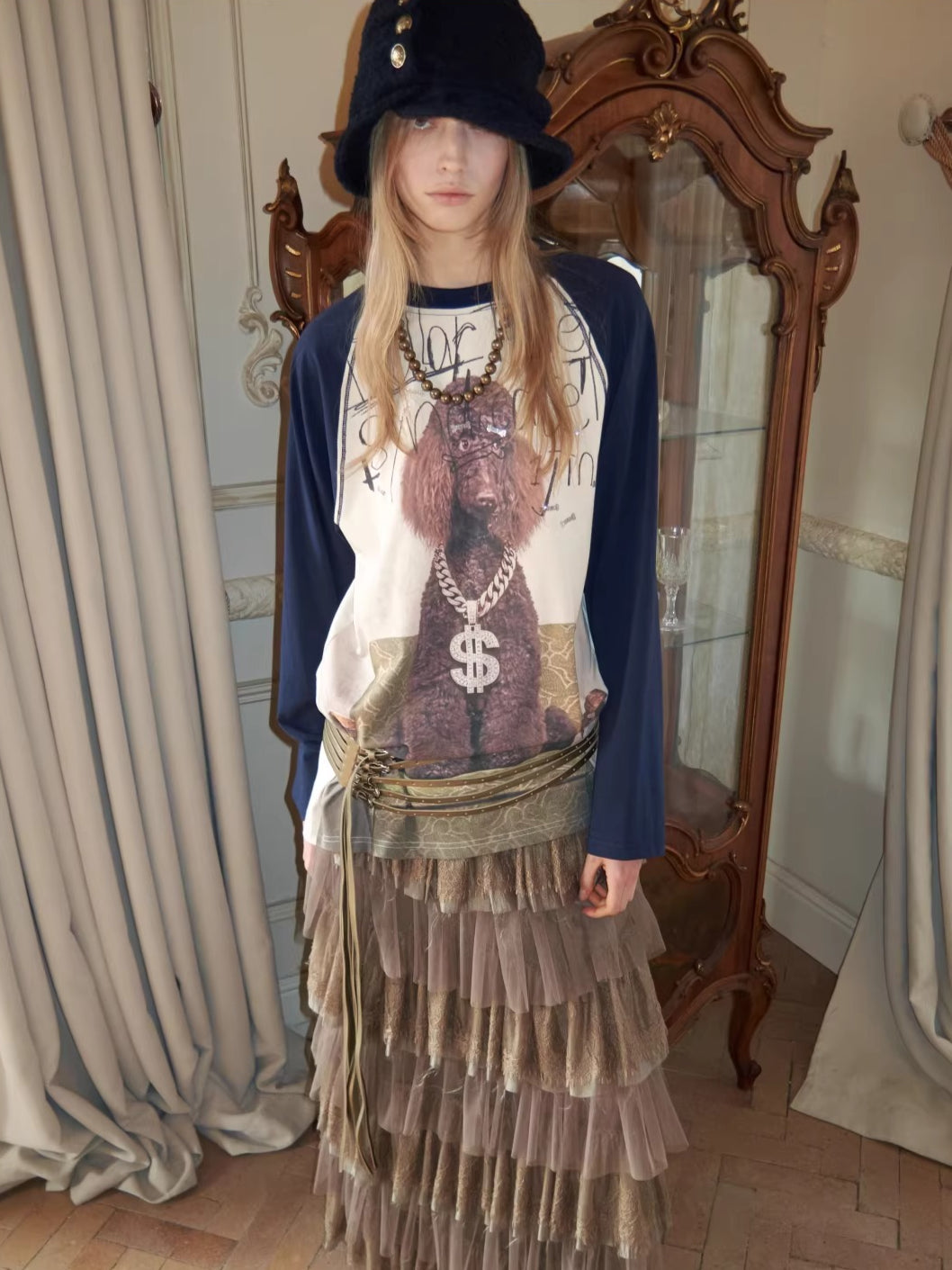 Crystal Graphic Long-Sleeve T-Shirt