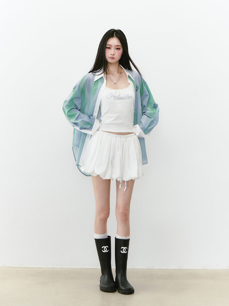 Floral Thin Flowing Sunshade Shirt - CHINASQUAD