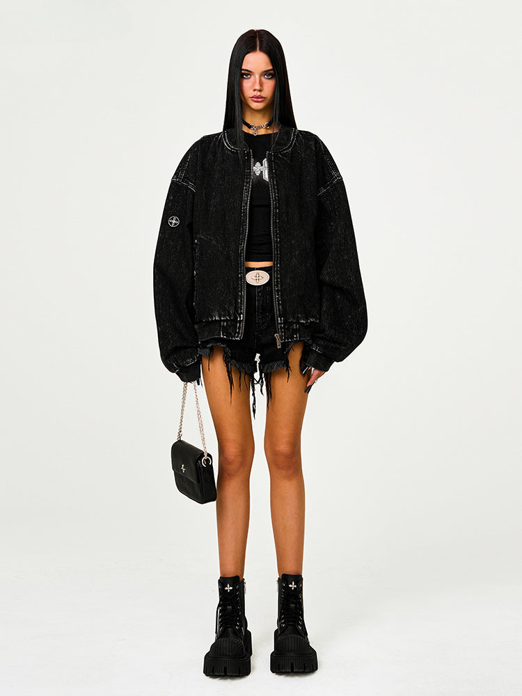 Classic Oversized Baseball Jacket - CHINASQUAD