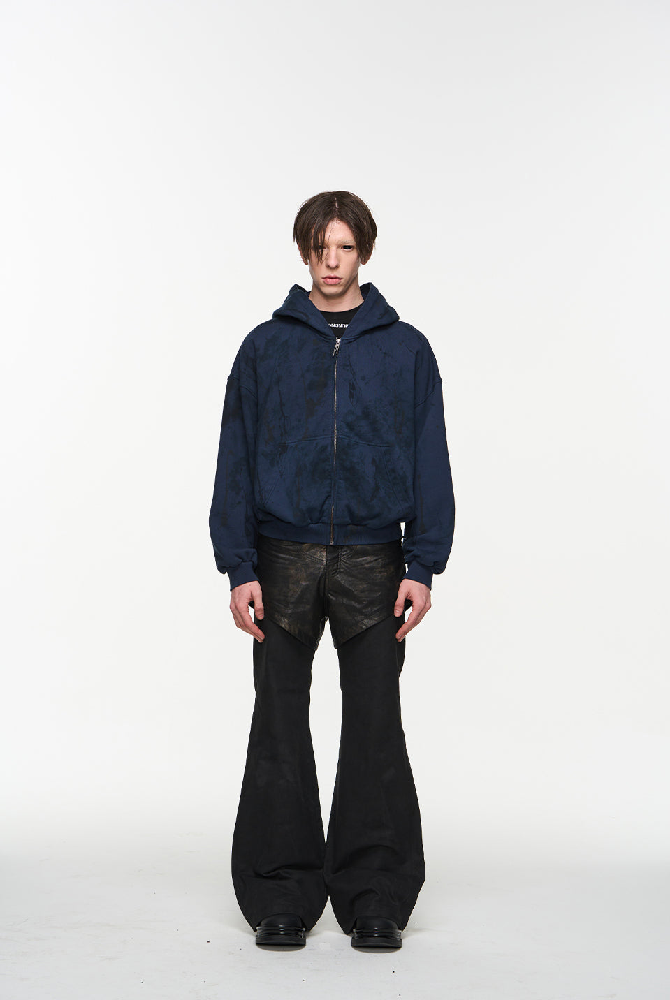 Black 2-in-1 Wide-Leg Pants - CHINASQUAD