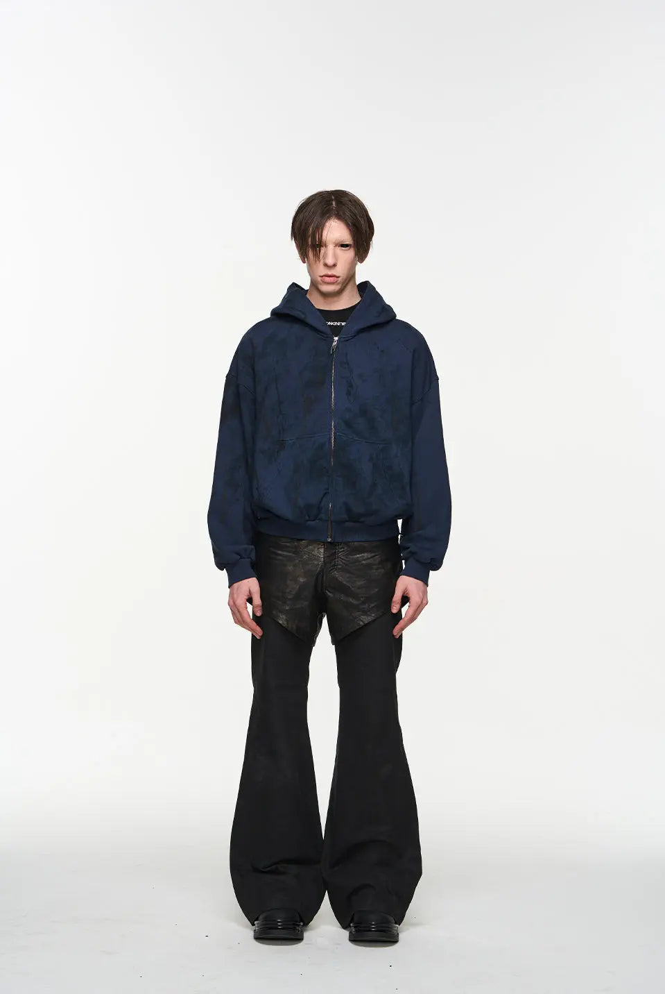 Black 2-in-1 Wide-Leg Pants - CHINASQUAD