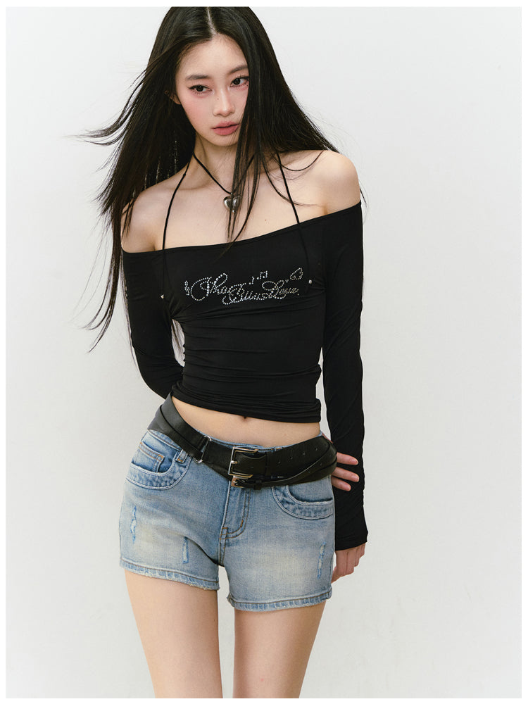 One-shoulder Skin-friendly Top - CHINASQUAD