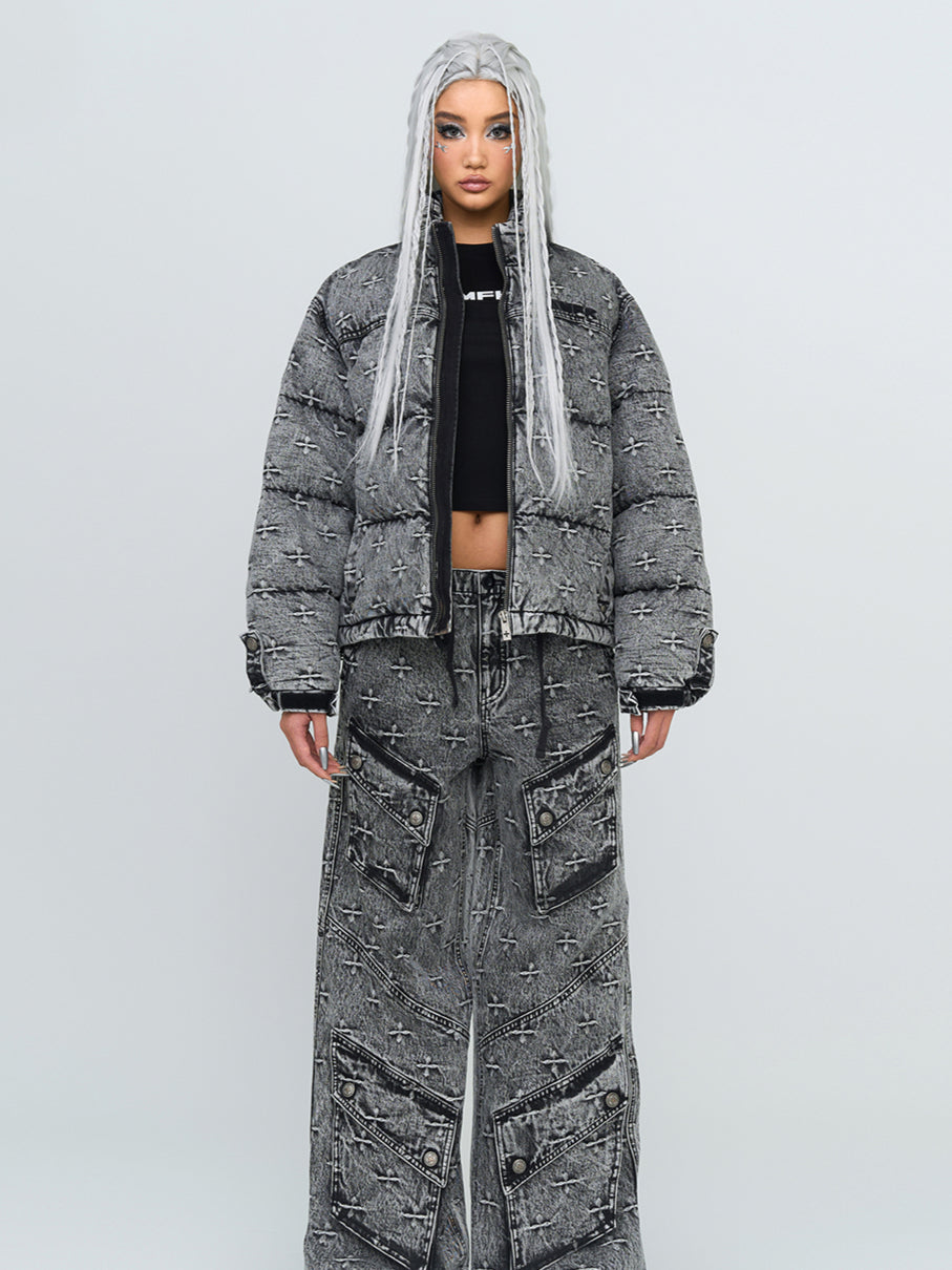 Denim Loose-Fit Cotton Jacket - CHINASQUAD
