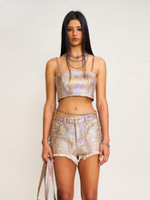 Rage Wild Denim Short Camisole Wild Brown - CHINASQUAD
