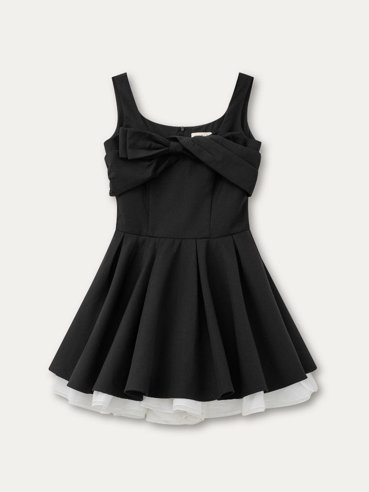 Black Retro Tiered Skirt - CHINASQUAD